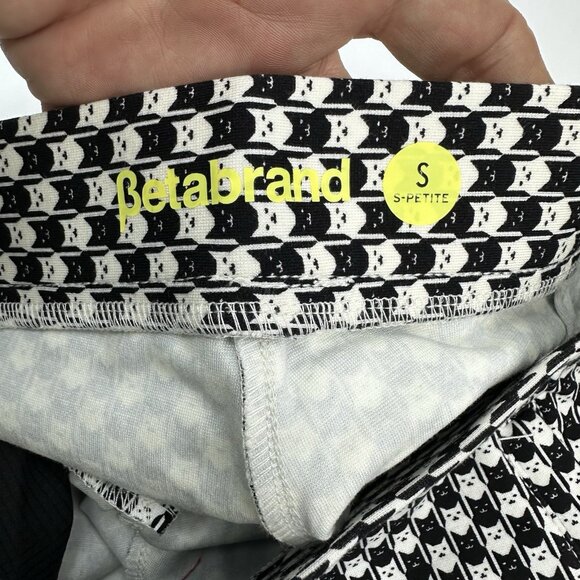 Betabrand NWT Catstooth Skinny-Leg Pencil Dress Yoga Pant Small Short Petite - Picture 8 of 15